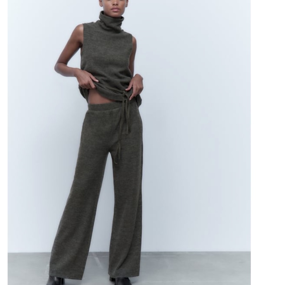ZARA BASIC SOFT, Green, S